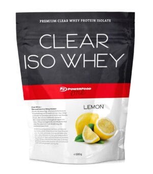 Balení PowerFood Clear ISO Whey Lemon 500 g