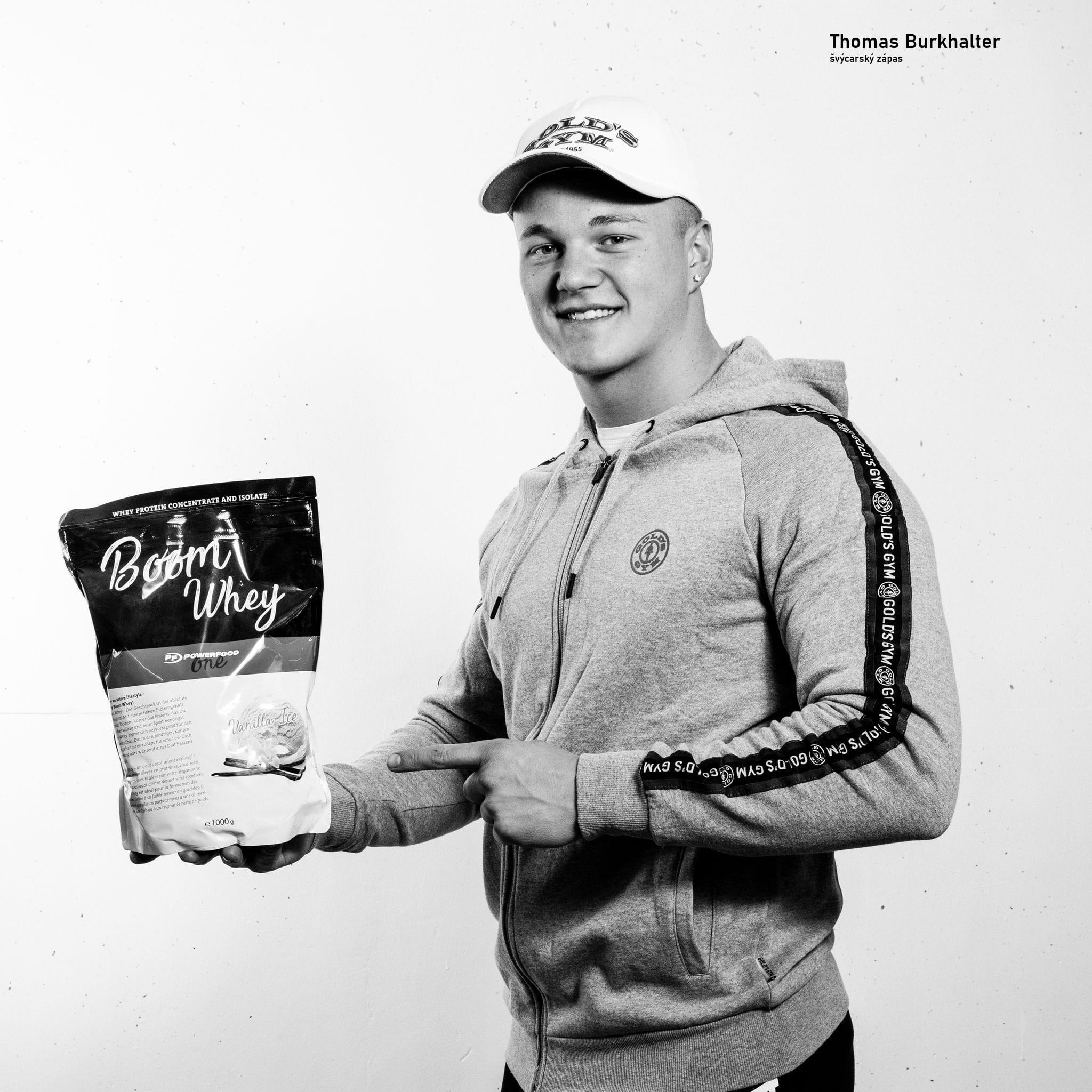 Thomas Burkhalter, švýcarský sportovec v tradiční disciplíně Schwingen. powerfood česká republika